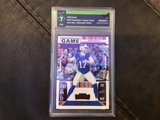 2025 Panini 2024 Contenders -Season Ticket Josh Allen Red Game Ticket Graded 7