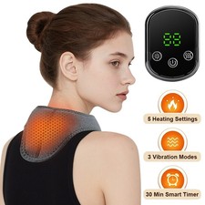 Electric Neck Shoulder Massager 5 Hot Compress  3 Vibration Modes Pain Relief