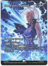 MAGIC MTG STORM, FORCE OF NATURE (BORDERLESS) 94 MARVEL UNIVERSE ETERNAL-LEGAL