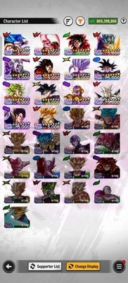 Dragon Ball Legends Endgame Account || 11 Summonable UL || 6 LR || Stacked Acc