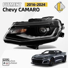 For 2016-2024 Chevy Camaro HID/Xenon Headlight w/ Bulb Ballast Left Driver Side