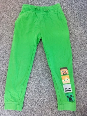 Minecraft Boys 4-6 Years Green Leggings/joggers EUC - Image 1 of 4