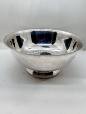 Shiny Vtg MCM Gorham EP YC780 Silver Plated Paul Revere Style Footed Bowl 8"