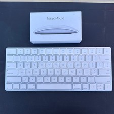 Apple Magic Keyboard A1644 and Magic Mouse 2 A1657 Bundle Silver White
