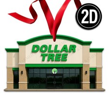 Dollar Tree Acrylic Christmas Ornament Discount Store Retail Shopping Gift 013