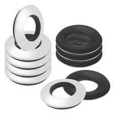10-Pack Bonded Sealing Rubber Washers, 3/8"x25/32" OD Neoprene Washer Gasket