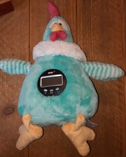 NICI Huhn Hahn blau Interaktiver Wecker Höhe 32 cm Stofftier Good Morning Buddy