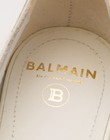 RRP€875 BALMAIN Moneta Leather Pump Shoes US6 UK3 EU36 White Logo Made in Italy