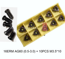 10pcs 16ER AG60 10 screw Carbide Insert FOR Lathe Threading Tool SER/SNL