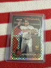 Gunnar Henderson 2024 Topps Chrome Rookie Cup Hyper Refractor | #36 Orioles 