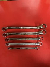 Snap-on 5-Piece SAE Box End Wrench Set XO USA Deep Offset 3/8 to 7/8