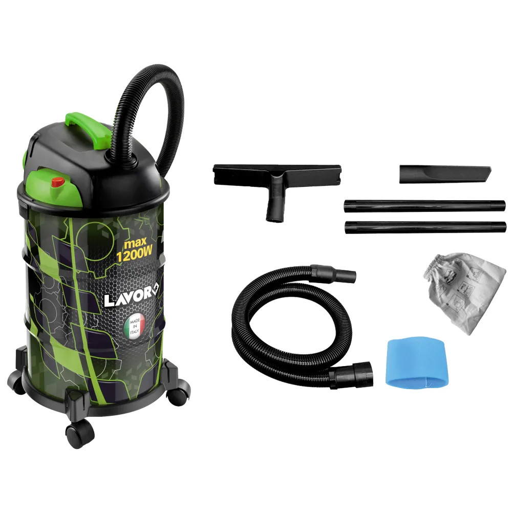Aspiratore Solidi e Liquidi Lavor Rudy 30 S | 30L Inox con Soffiatore