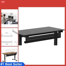 Under Desk Cable Management Tray 51 Inch Black Steel Cord Organizer Modesty