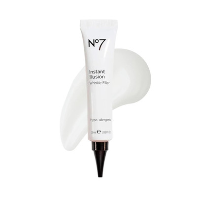 No7 Instant Illusion Wrinkle Filler - anti Aging Serum for Face to Smooth + Blur