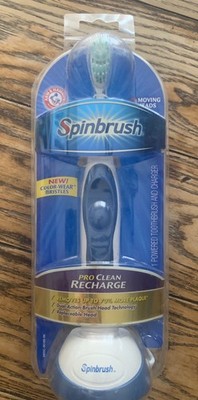  **SpinBrush Pro Clean Recharge Toothbrush Rechargeable Base NEW Sealed**