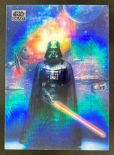 2024 Topps Chrome Star Wars Galaxy Prism Refractor #63 From Hero to Villiain /75