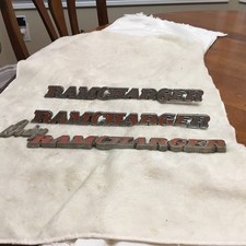 Lot Of 3 1974-80 Dodge Ramcharger Tailgate Fender Emblems -3739984 3739982