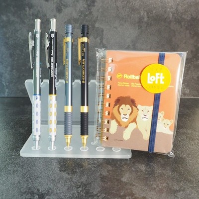 Pentel GraphGear 1000 Staedtler 925 LOFT Limited Black Ash Gray Japan Set