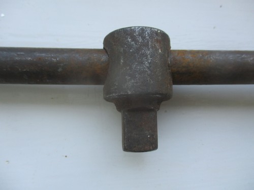 Barra a T scorrevole vintage per set di prese - unità 1/2" - lunghezza 11 pollici / 28 cm - Foto 2 di 10