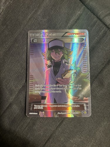 N (Supporter) 105A/124 Alternate Art Holo MP Pokemon Card