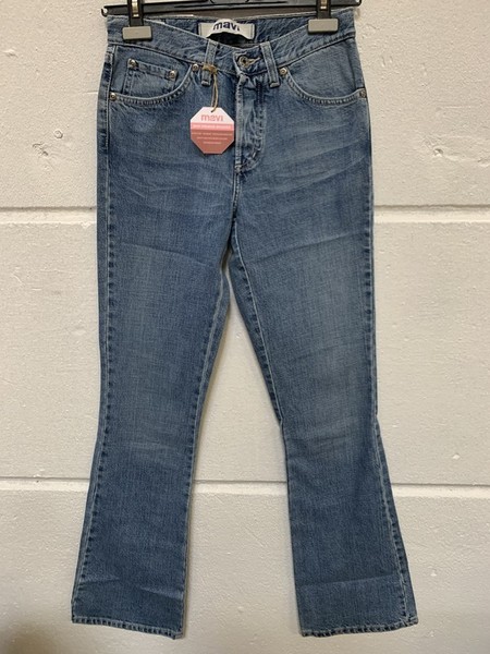 Mavi Damen Jeans 136 Low Rise, Flare Hellblau 27 34 W27 L34-image