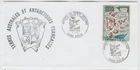 FRENCH ANTARCTIC TERRITORY 1971 200f CAPE GEOLOGY ARCHIPELAGO MAP official FDC