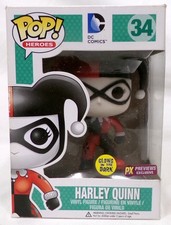 Funko Pop! 34 Harley Quinn Glows PX Previews Exclusivo DC Heroes Figura Vinilo