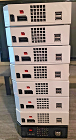 Lot of 8 Nintendo Wii White (1 Black) Console ONLY RVL-001 Plays Gamecube TESTED