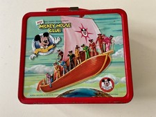 VINTAGE 1977 WALT DISNEY NEW MICKEY MOUSE CLUB LUNCHBOX BY ALADDIN MADE IN USA