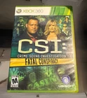 CSI: Crime Scene Investigation Fatal Conspiracy Microsoft Xbox 360 Tested