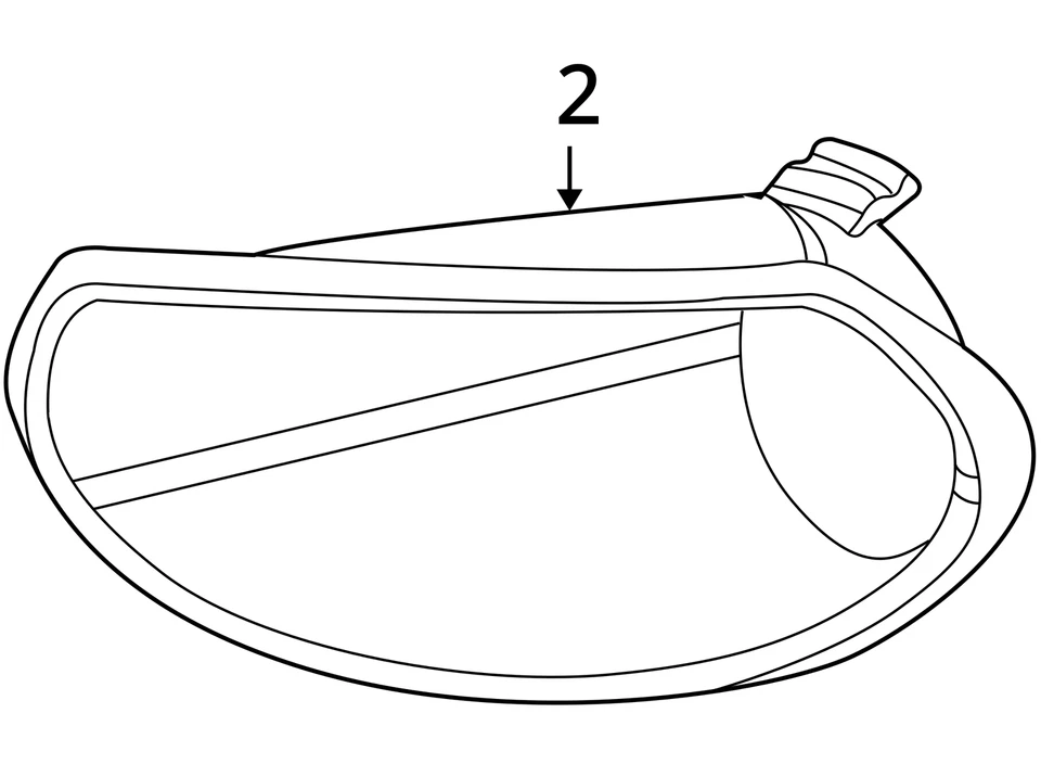 SE ADAPTA A 2003-2005 SATURN L300 L200 BISEL FRT FOG LP 22681684 - NUEVO OEM 22681684 Foto 3 de 3