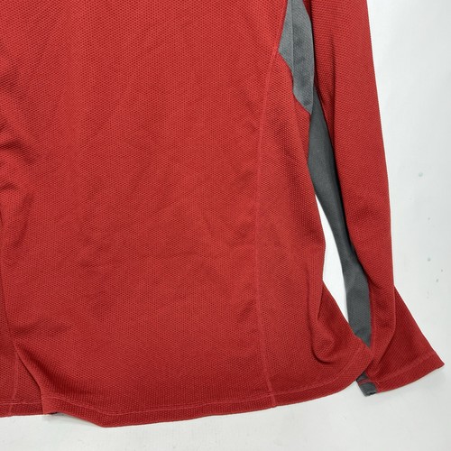 Nike ACG Fit Dry 1/4 Zip Red Athletic Running Mens Pullover Sweater Sz XL - Picture 12 of 20