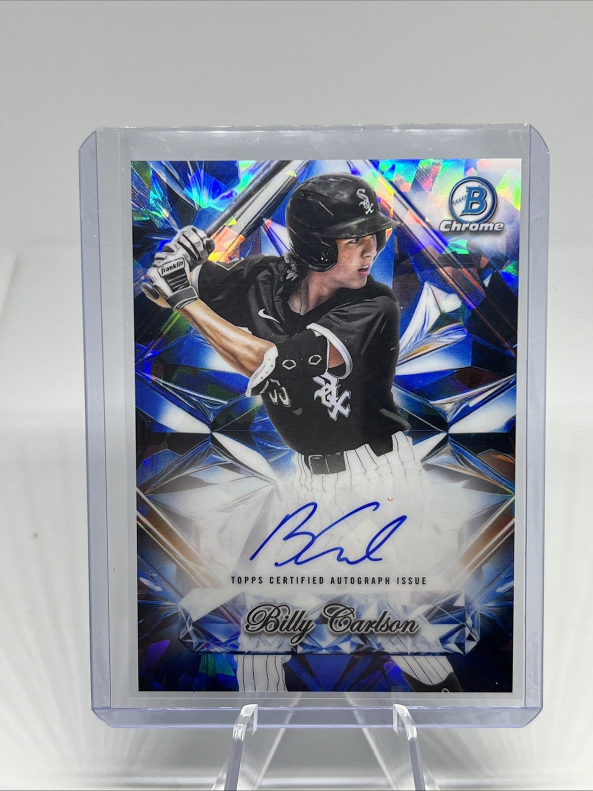 BILLY CARLSON 2025 BOWMAN CHROME DRAFT SAPPHIRE SELECTIONS AUTO