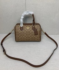 Coach handbag dark brown handbag with shoulde...