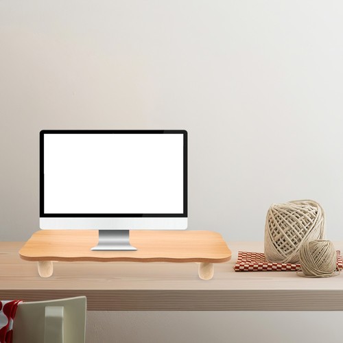 Computerständer Büro Desktop-Aufbewahrungsständer Schreibtisch-Monitor-Riser - Photo 9/12
