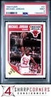 1989 FLEER #21 MICHAEL JORDAN BULLS HOF PSA 9