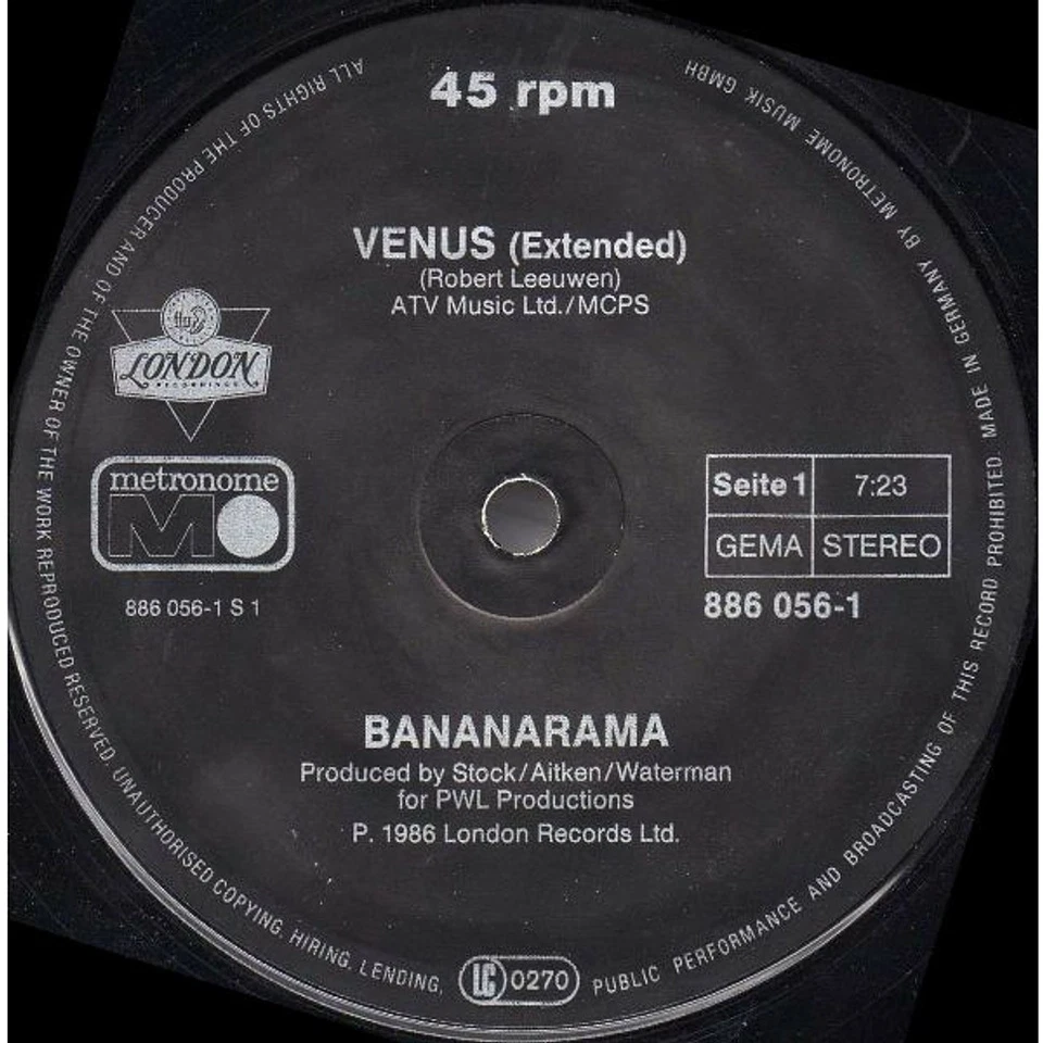 Bananarama - Venus (Vinyl 12" - 1986 - DE - Original) - Bild 3 von 4