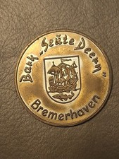 Medaille Bark Seute Deern Bremerhaven, Wappen 40mm