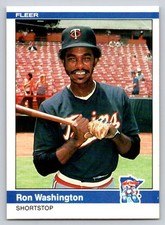 1984 Fleer - Ron Washington #577 - *Near Mint*