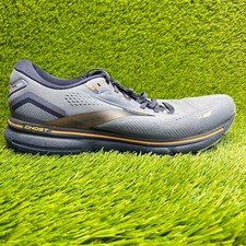 Brooks Ghost 15 Mens Size 11EE Blue Gold Athletic Running Walking Shoes Sneakers