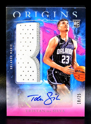 TRISTAN DA SILVA 2024-25 ORIGINS PINK JUMBO PATCH AUTO ROOKIE RC RPA MAGIC 18/25