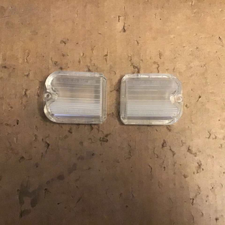 1966 Chevy Chevelle Backup Lenses OEM - Pair - GUIDE I3 SAE R66 - Image 1 of 4