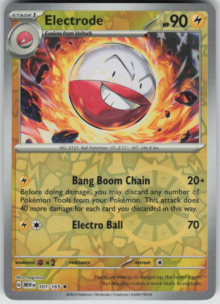 Pokemon Electrode Rare SV: Scarlet & Violet 151 101/165 NM
