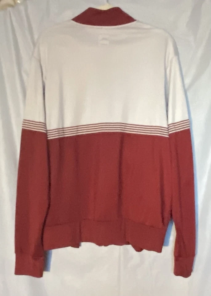 Chaqueta Fossil Vintage Para Hombre Talla XL Traje de Pista Retro Rayas Cortavientos Foto 2 de 4