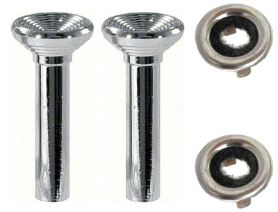 OER Chrome Door Lock Knob Set For 1967 Bel Air Impala Bonneville and Catalina