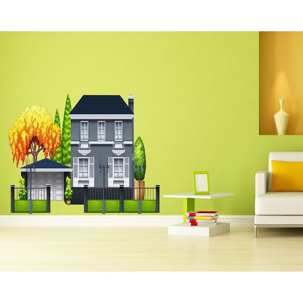 Full Color Beautiful house Full Color Decal, Full color
