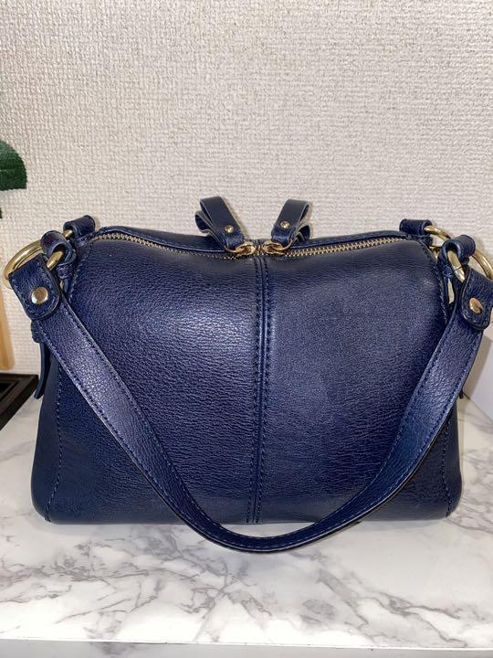 ショルダーバッグ・ポシェット JILLSTUART Washing cotton denim shoulder bag 4BFK532 Womens Canvas Handbags: Denim Shoulder Bag, Large Cotton