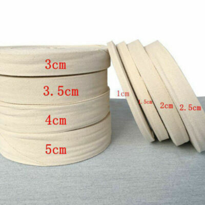 Baumwollband 5m X 30mm Natur - 100% Baumwolle Made In Germany