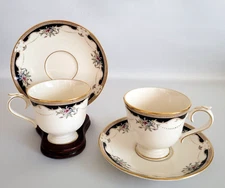 Lenox Hartwell House Ambassador Collection - Footed Cup & Saucer  - Two Sets