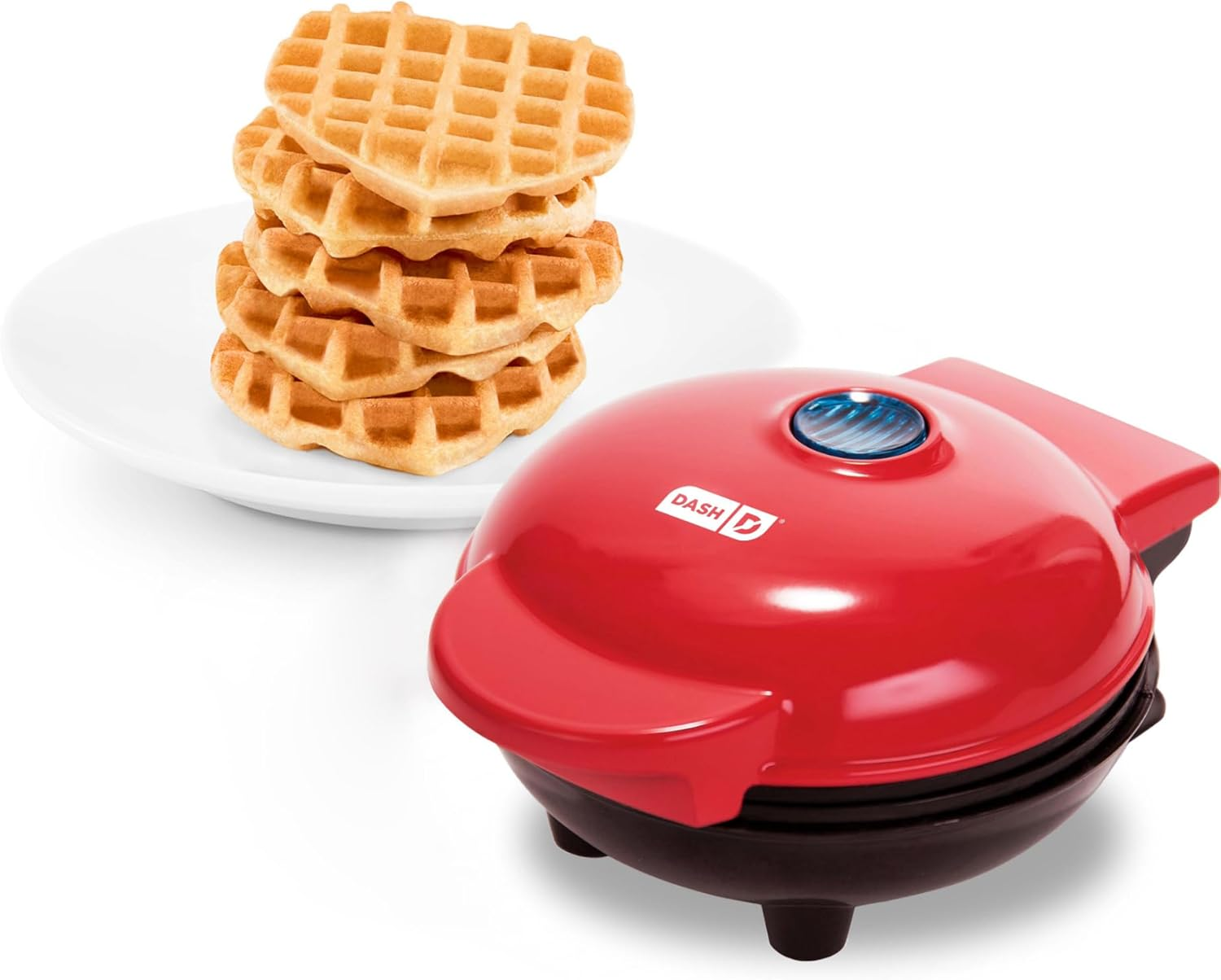 Compact Mini Waffle Maker for Paninis, Hash Browns, and More On-the-Go Treats-image